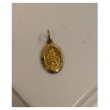 10K Gold St. Christopher Medal