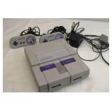 Super Nintendo System Console & 2 OEM Controllers