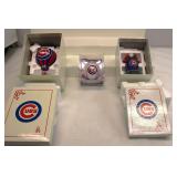 Chicago Cubs porcelain Christmas Ornaments