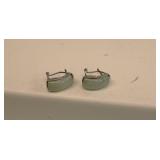 Sterling Silver 925 Jade Earrings