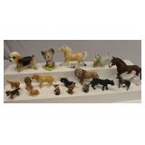 Vintage Porcelain & Composit Animal Figurines