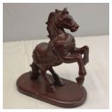 Wood Horse Sculpture