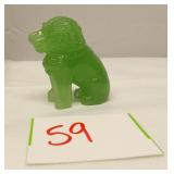 Vintage Jade Carved Foo Dog