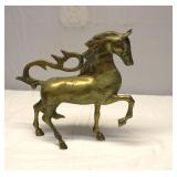 Mid Century solid brass horse