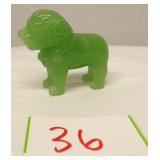 Vintage Jade Carved Foo Dog