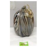 Hand Blown Studio Glass Pumpkin 11"T