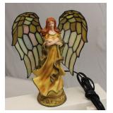 Angel Lamp Stain Glass Wings