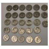 US Kennedy half-dollar coins 1970's Lot