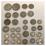 Mercury Dimes Silver Quarters Half Dollars Nickels