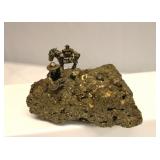 VTG Miniature Fool's Gold with Miner Figurine