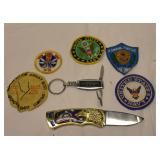 US Military Patches & Knife