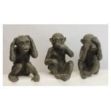 Hear Speak & See No Evil Monkey Figures