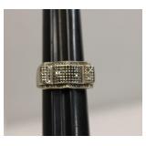 Vintage Sterling Silver Moissanite Ring