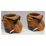 Joe Camel Head Cozy Can Drink Holder set 2