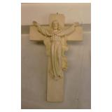 Ivory Carved Wall Cross