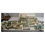 Vintage Post Cards & Stamps Lot