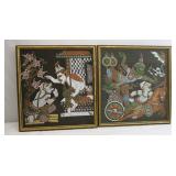age Thai Silk Wall Art Set of 2 18x19.5