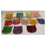 Silk Brocade Jewelry Pouch Bag Lot