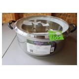 Gourmet 9-Quart Stainless Steel Dutch Oven