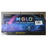 H-GLO Light Up Pool Fountain multicolor LEDs.