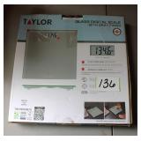Taylor Digital Glass Scale with Gray Finish