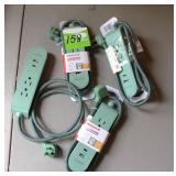 Honeywell Fabric Power Strip 2 AC & 2 USB Lot
