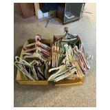 Large Lot of Assorted Clothes Hangers, 2 Boxes