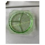 Green divided depression plate