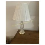 Pair of glass lamps