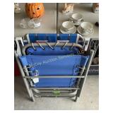 Three folding chairs