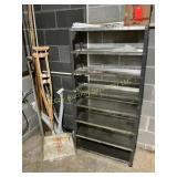 Metal Shelf with Sony DVD/VCR & Household Contents