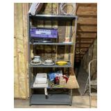 Gray Metal Utility Shelving Unit, 7 Shelf