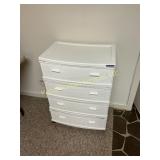 Gracious Living 4-Drawer Wicker-Look Plastic Stort