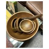 Wooden Salad Bowl Set with Serving Fork