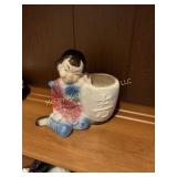 Royal Copley Asian Boy with Fan Planter