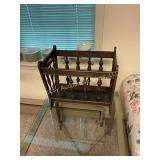 Three Magazine Racks, One Brass and Two Wooden