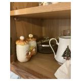 Chicken egg shakers; silver topped candy, spooner