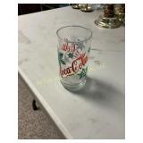 Three Holiday Snowflake Coca-Cola Glasses