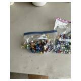 Two bags of marbles