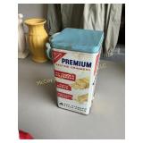Vintage saltine tin
