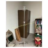 Chrome Metal Hall Tree Coat Rack