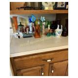 Large lot of colored glassware.