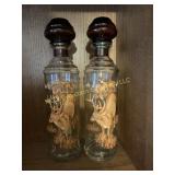 Cabin still deer decanters