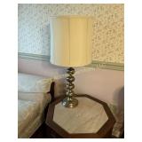 Brass Table Lamp With Stacked Sphere Column