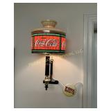 Pair of Coca-Cola Faux Stained Glass Wall Lights