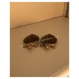 Pair of Vintage Ceramic Turtle Figurines