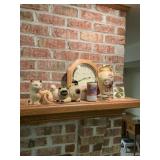 Vintage Ceramic Cats Billy Beer And Decor Lot