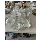 Large lot of pressed pattern glass