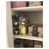 Contents of laundry closet supplies