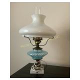 Vintage blue swirl lamp electric